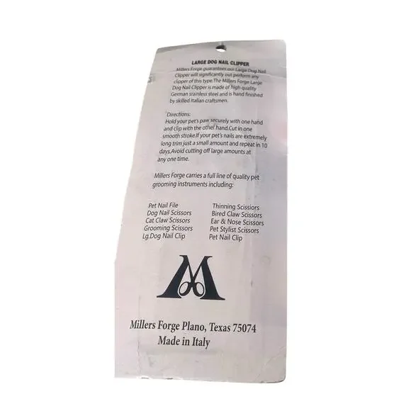 Miller’s Large Dog Mail Clippers - Picture 2 of 3